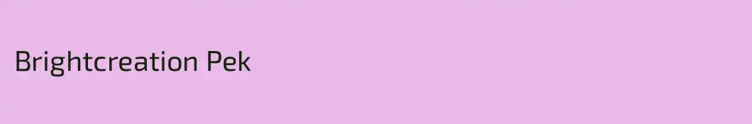 Brightcreation Pek